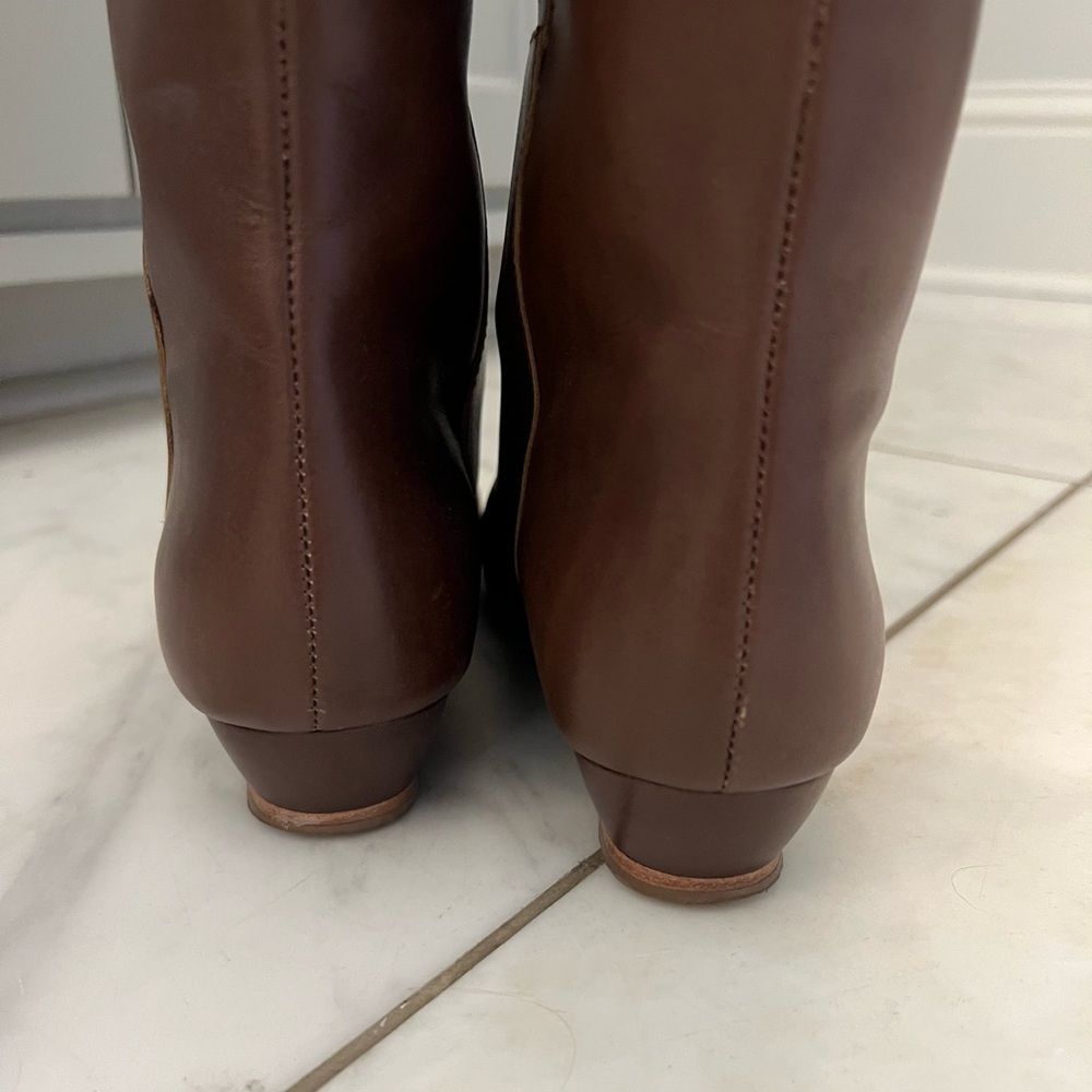 Loeffler Randall Matilde Demi-Wedge Knee Boot, Chestnut - Picture 7 of 14